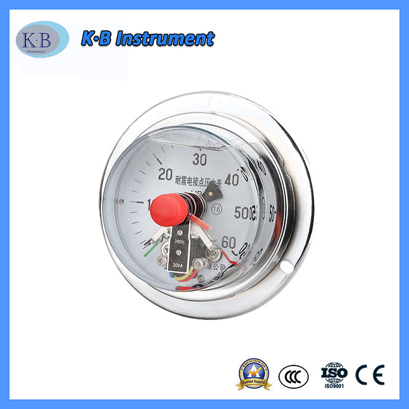 4 Inch 100mm High Hydraulic Electric Electrical Contact Air Pressure Gauge Manometer